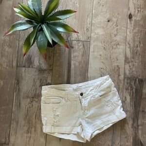 White Denim Jean Shorts